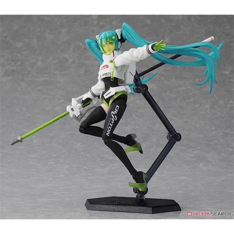 Figura de Anime Original GSC Figma VOCALOID SP-149 Racing Miku 2022 Ver. Figuras de acción de juguete para niños, regalo, muñecas coleccionables