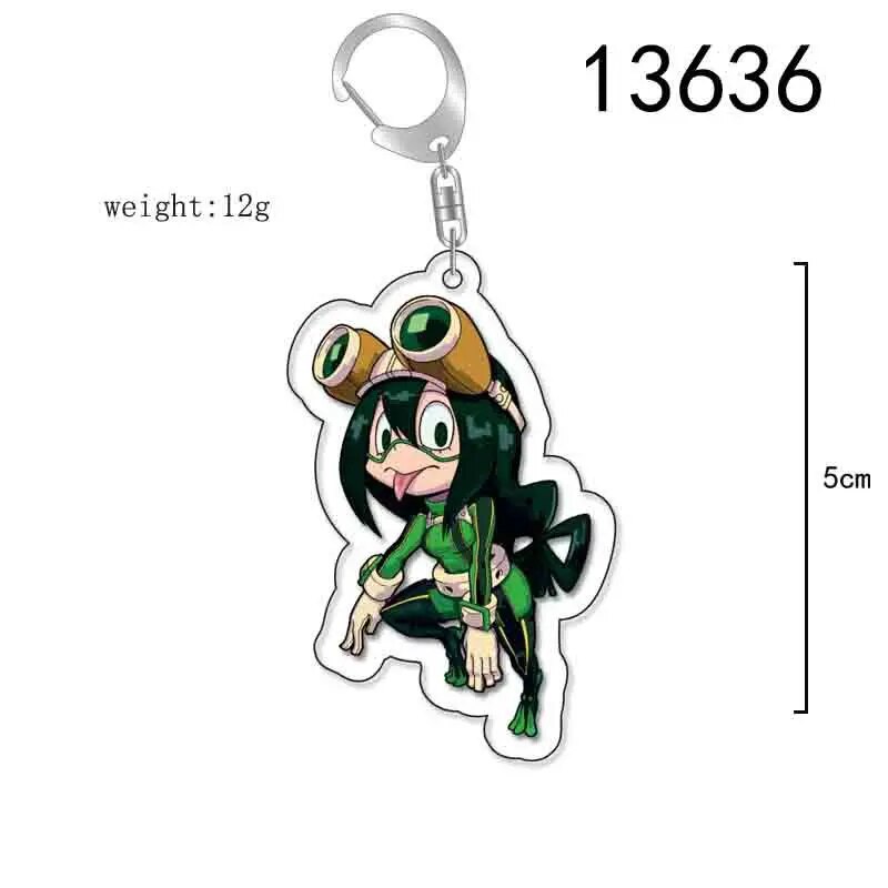 My Hero Academia Anime Figure Shouto Izuku Katsuki All Might Eijirou Ochako Tsuyu Denki Tomura 5cm Acrylic Keychain Pendant