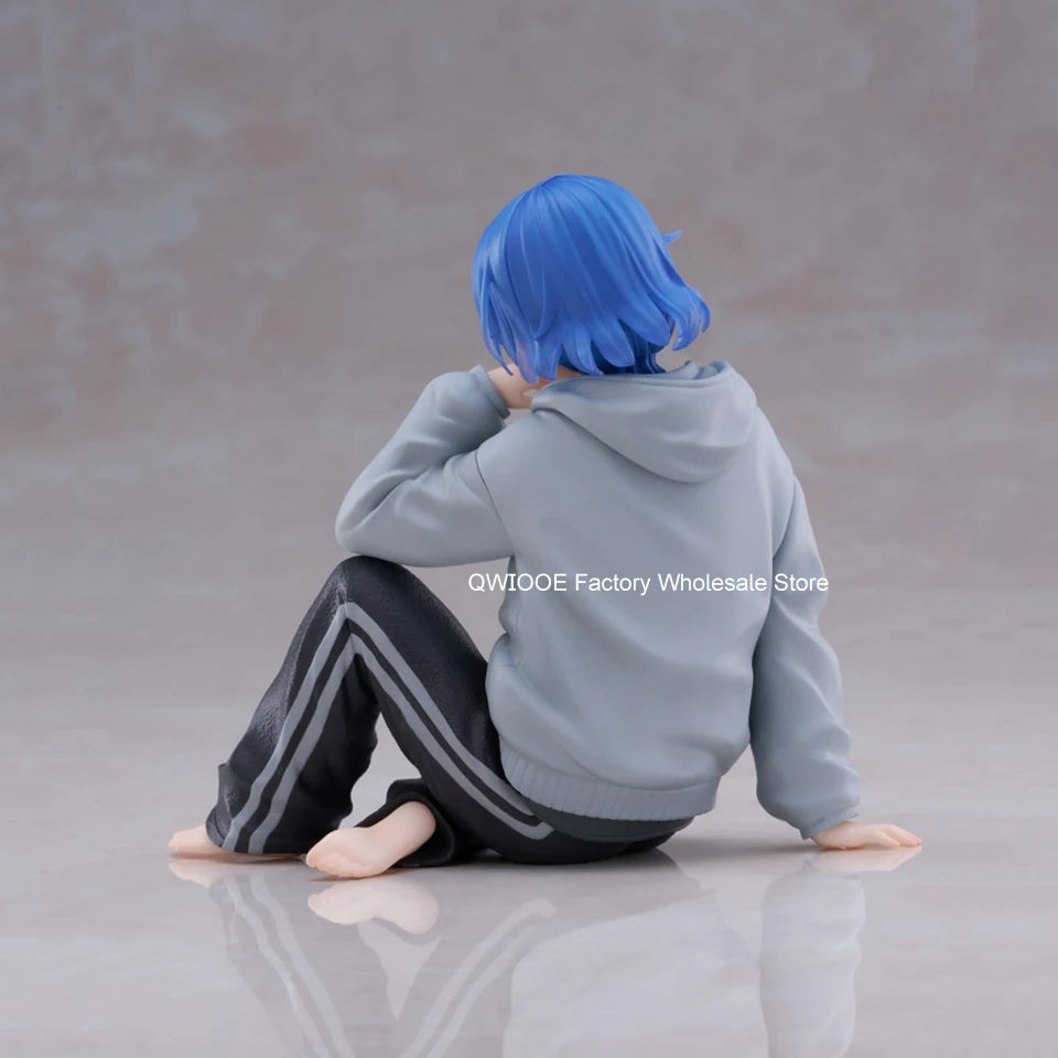 Original Genuine TAITO Bocchi The Rock 13cm Yamada Ryo With Home Dress PVC Collection Model Toys For Children Gifts QWIOOE
