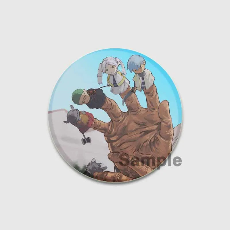 Anime Frieren Beyond Journey's End Button Pins Cartoon Badge Round DIY Creative Brooches for Backpack Jewelry Accessories Gifts