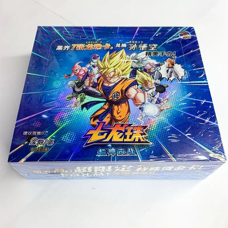 Juego de cartas Original de DRAGON BALL NARUTO, colección de cartas de Anime Flashs Son Goku 3D brillante Super Z, cartas de tablero de batalla, juguete de regalo de ANIME