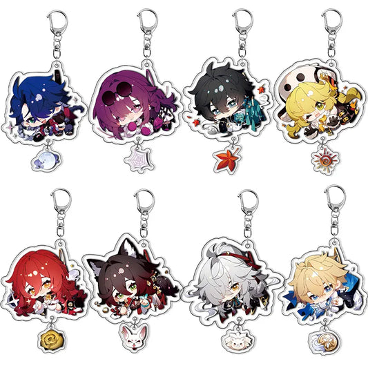 New Game Honkai Star Rail Keychain for Accessories Bag Accessories Anime Figures Pendant Key Chain Ring Keychains Jewelry Gifts