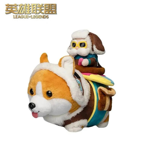 League of Legends LOL April Fools' Day Series Corgi Kookie Plush Doll Game Periférico Oficial Auténtico