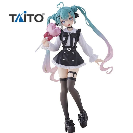 IN Stock Taito Vocaloid Hatsune Miku Fashion Figure Subculture Original Kawaii Doll Anime Figure Pvc Model Collectible Toys Gift