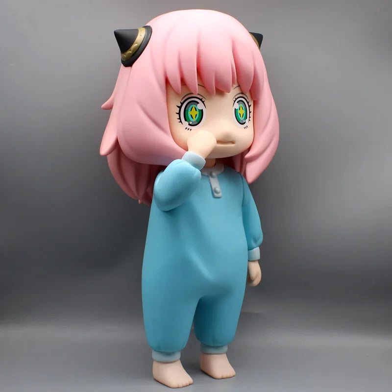 48cm Spy Family Figure Anya Forger Anime Figure Pajama Kawaii Girl Oversized Model Collection Anime Figurines Doll Kid Gift Toy