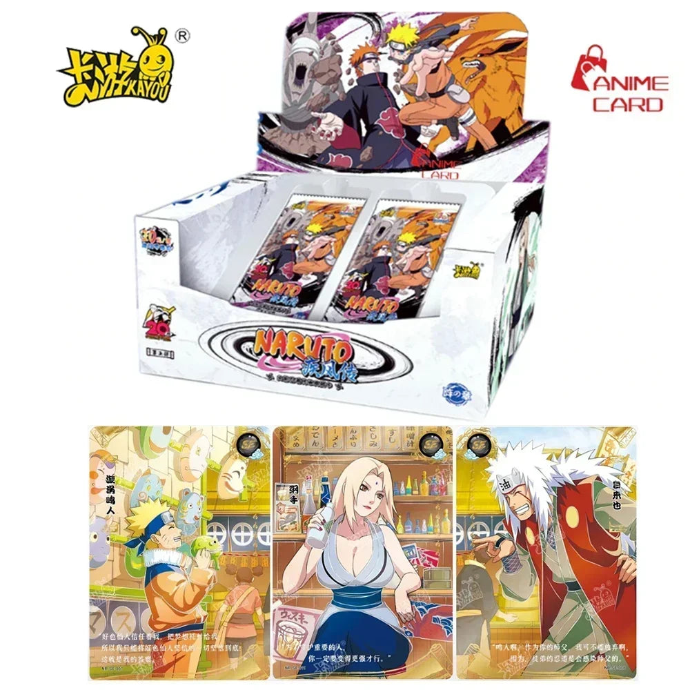 KAYOU Naruto Card Array Chapter Rare BP Card MR Cards Anime Character Collection Cards Children's Toy Gift Anime Card Store