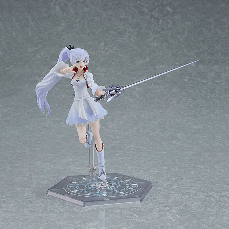 Original Good Smile MaxFactory Figma 599 Weiss Schnee RWBY: Ice Queendom Assembly Collectible Boxed Ornaments Model Doll Toys