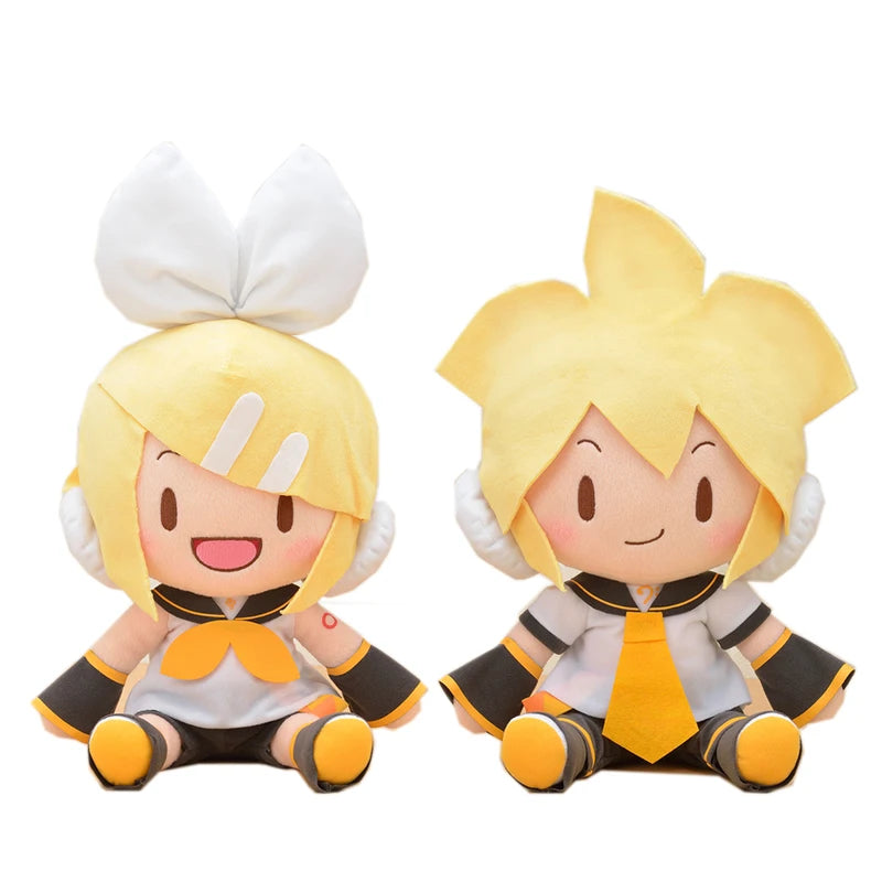 20-30cm Anime Original Plush Cartoon Hatsune Miku Plush Toys Kawaii Vocaloid Kagamine Len Kagamine Rin Plush Toy Collection Gift