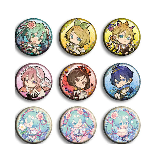 Hatsune Miku Anime Brooch Badge Vocaloid Anime Brooches Clothing Accessories Kagamine Len Lan Periphery Hatsune Miku Backpack