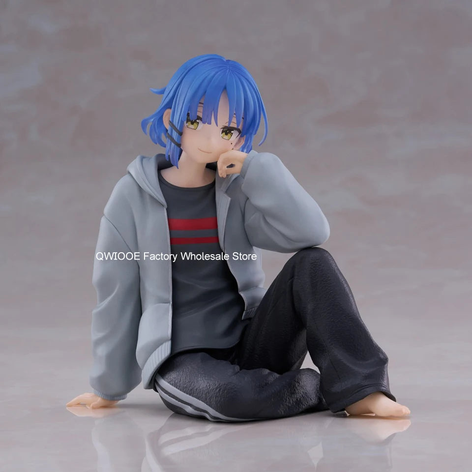 Original Genuine TAITO Bocchi The Rock 13cm Yamada Ryo With Home Dress PVC Collection Model Toys For Children Gifts QWIOOE
