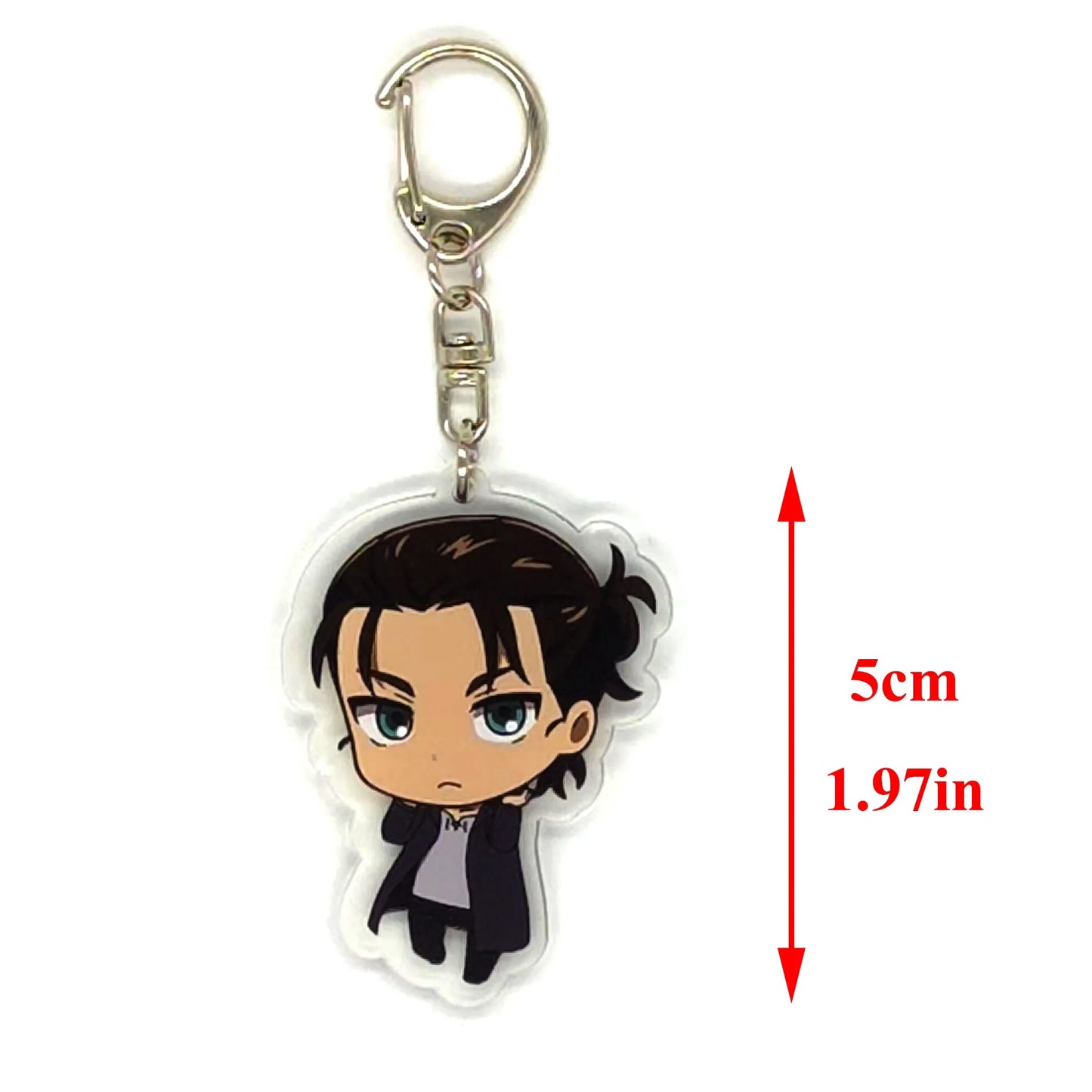 Anime Keychain Attack on Titan Cute Cartoon Keychain Car Accessories for Men Bag Pendant Shingeki No Kyojin Friend Gifts Jewelry