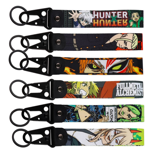 Classic Anime Fullmetal Alchemist Keychain for Motorcycles Key Tag Key Fobs Holder Cool Key Rings Chaveiro Accessories Gifts