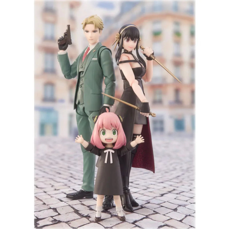 In Stock Bandai Original SHF SPY X FAMILY Anya Forger Yor Forger Twilight Anime Movable Action Figure Model Holiday Gifts