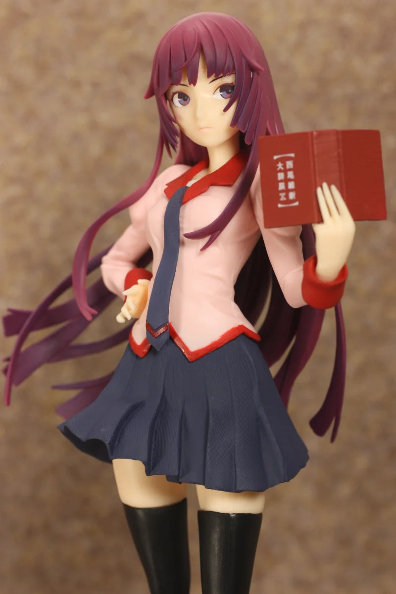 EXQ Original:Bakemonogatari Senjougahara Hitagi 22cm PVC Action Figure Anime Figure Model Toys Figure Collection Doll Gift