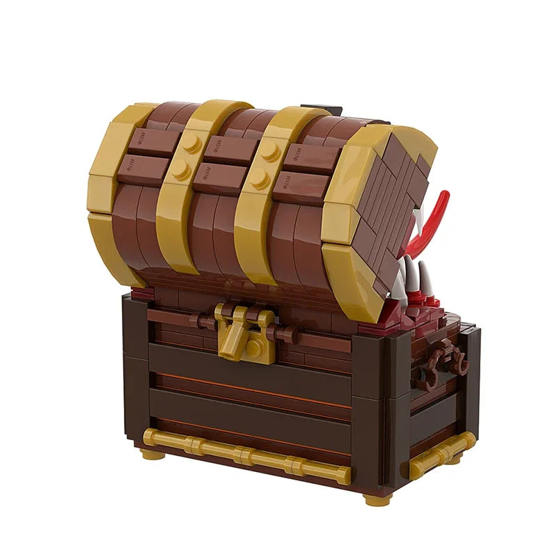 MOC Ideas Mimic Chest Box Game Figures Diabloed Final Fantasyed Treasure Chest Monster Dragon Quested Building Blocks Toys Gifts