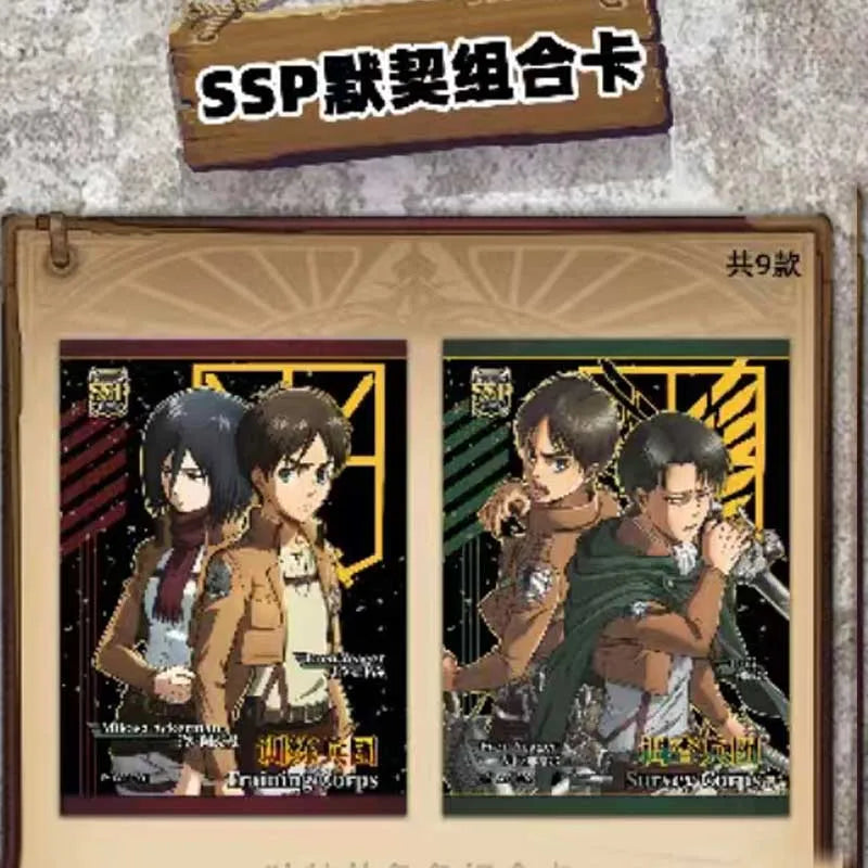 Wholesales Attack On Titan Collection Cards Booster Box Original Game Board Games For Children Trading Anime Acg Cards