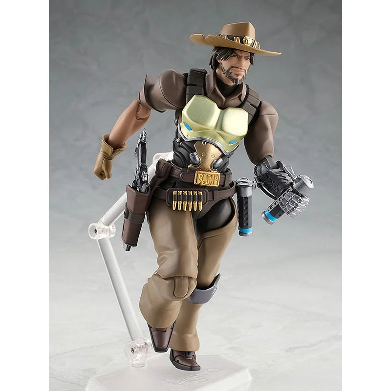 100% Original Figma 438 Overwatch McCree In Stock Anime Action Collection Figures Model Toys