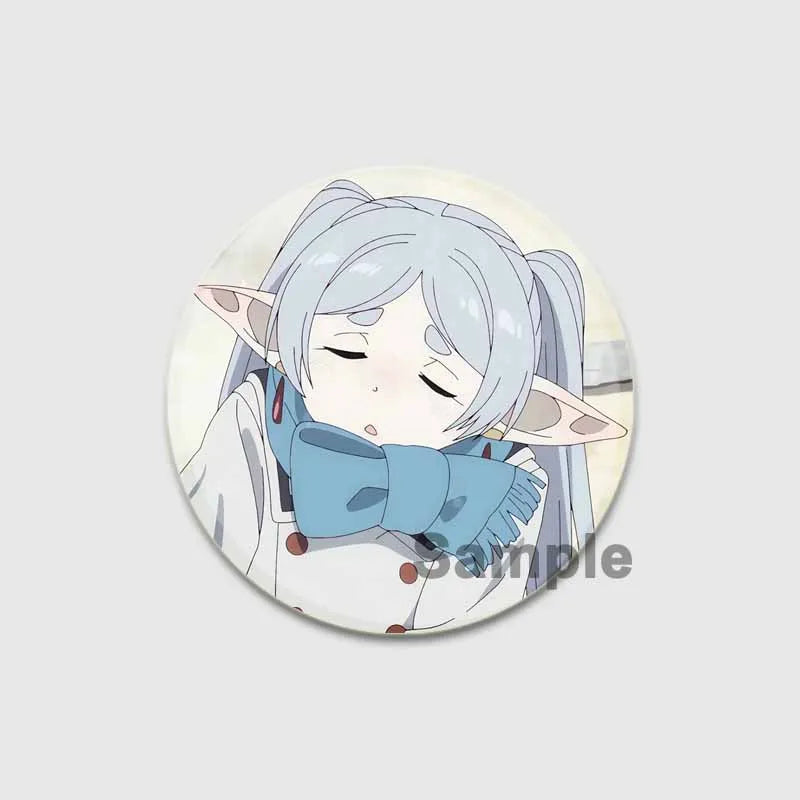 Anime Frieren Beyond Journey's End Button Pins Cartoon Badge Round DIY Creative Brooches for Backpack Jewelry Accessories Gifts