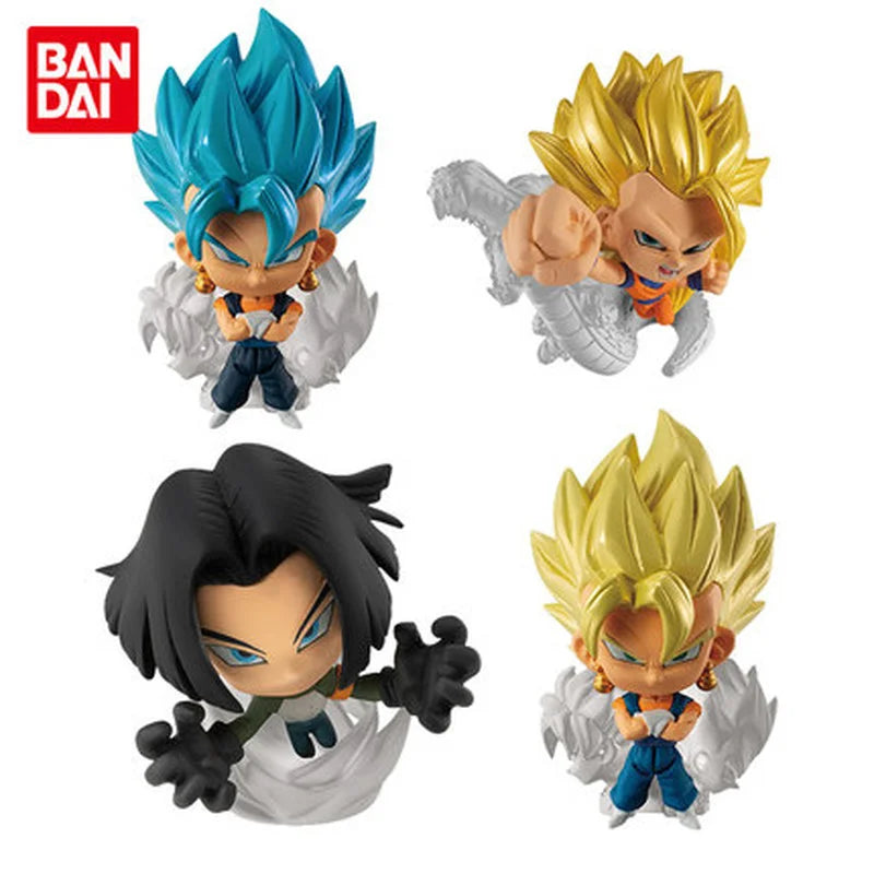 Bandai Dragon Ball SuperJiren Vegeta Son Goku Frieza Gogeta Broli Burdock Warrior Doll Series Anime Figures Model Toys Kit Gift