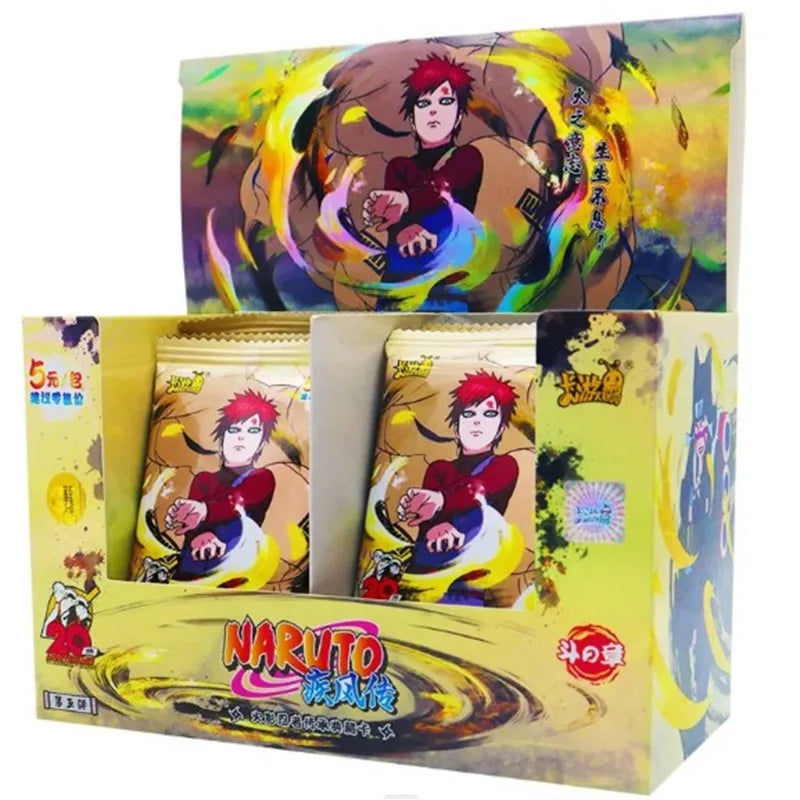 KAYOU Naruto Cards Vortex Collectible Card Games Anime Party Playing Toys Kids Album Collection Children Gift Hobby Boxes Paper