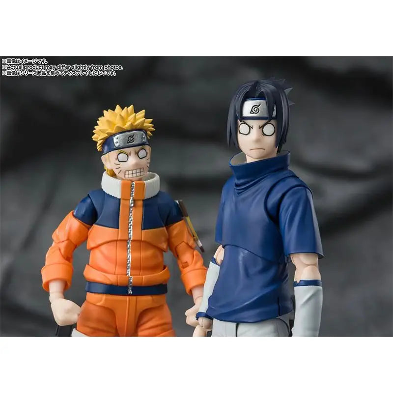 Original Bandai S.H.Figuarts SHF Uzumaki Naruto The No.1 Most Unpredictable Ninja Uchiha Sasuke Genius Ninja Of Uchiha Model