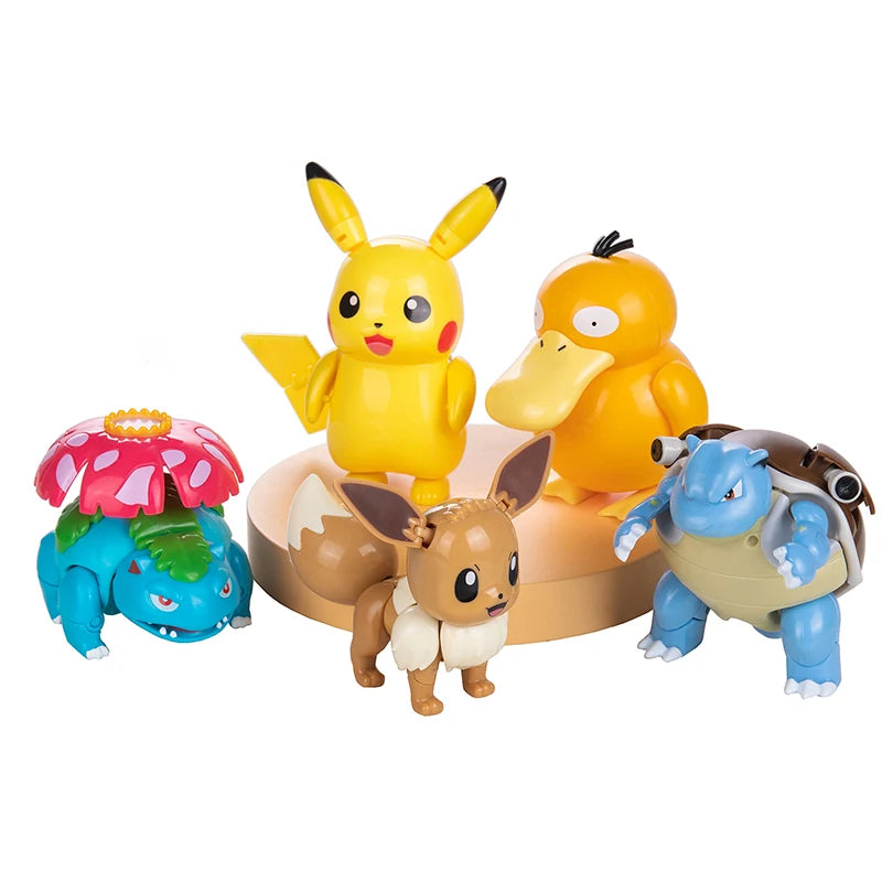 Pokemon Ball Figures  Pokeball Genuine Original Box or Without Box Deformation Toy Pikachu Charizard Pocket Monster Model Gift