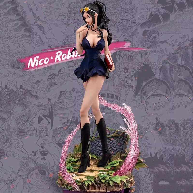 Figuras de acción de One Piece Robin de 36cm, GK Nico Robin, figura de acción que puede quitarse la tela de PVC, juguetes de modelos de colección sexis para chicas