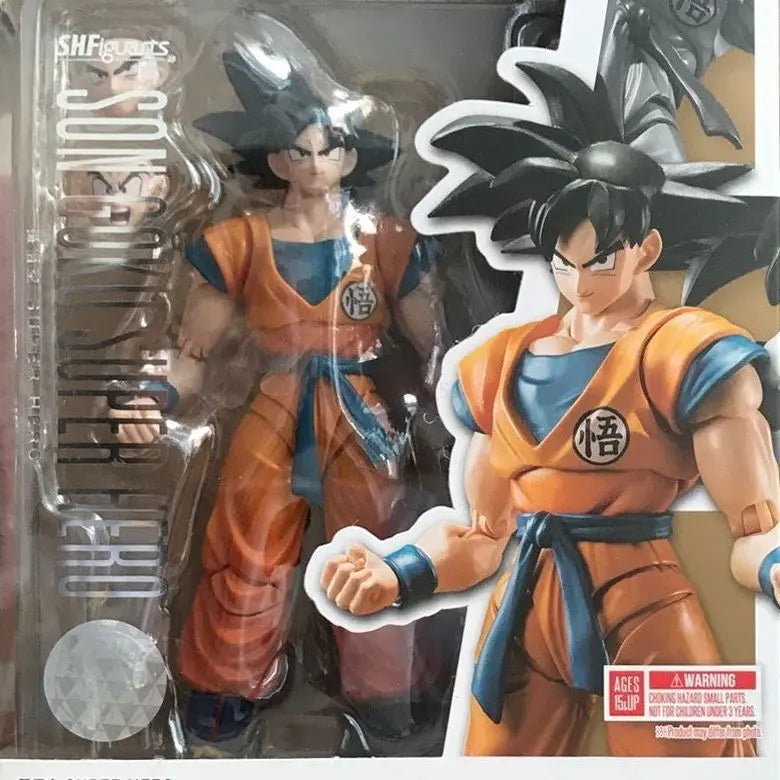 Bandai Original Shf 2022 Dragon Ball Super Hero Theater Edition S.h.figuarts Goku Dall Action Figures Toy Gift