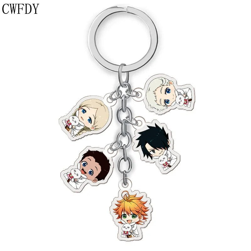 100 Styles Anime Attack on Titan Keychain Tokyo Avengers Cosplay Double Sided Transparent Acrylic Key Chain Trinket For Friends