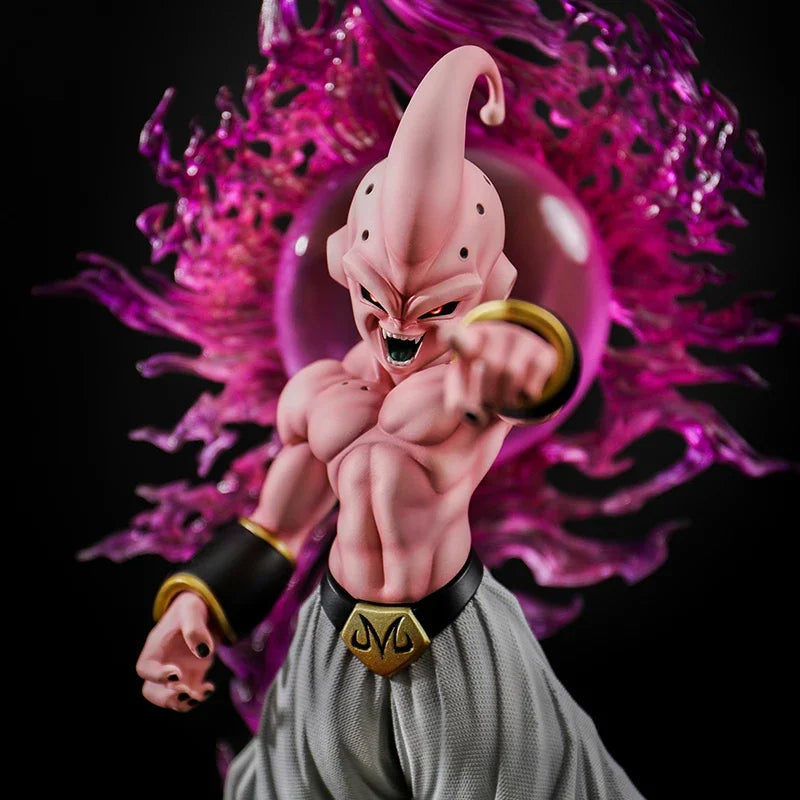 37cm Dragon Ball Z Figure GK Majin Buu with Led Light Action Figures Anime PVC Model Toys Statue Ornaments Dolls Gifts