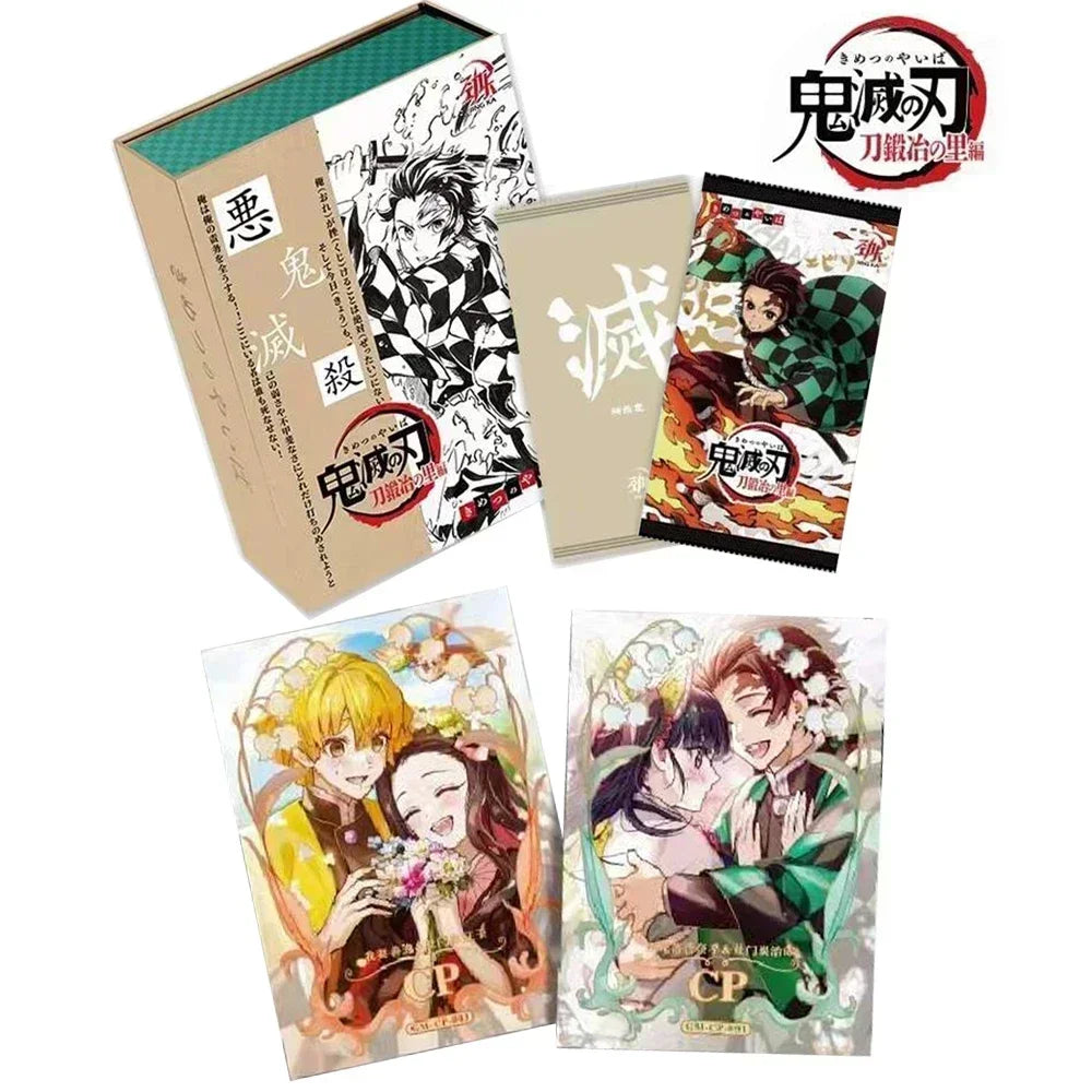 The New Demon Slayer Card Limited SLR Cards DEM Ghost Month Cards CP Love Card Anime Character Collection Card Childr Toy Gift