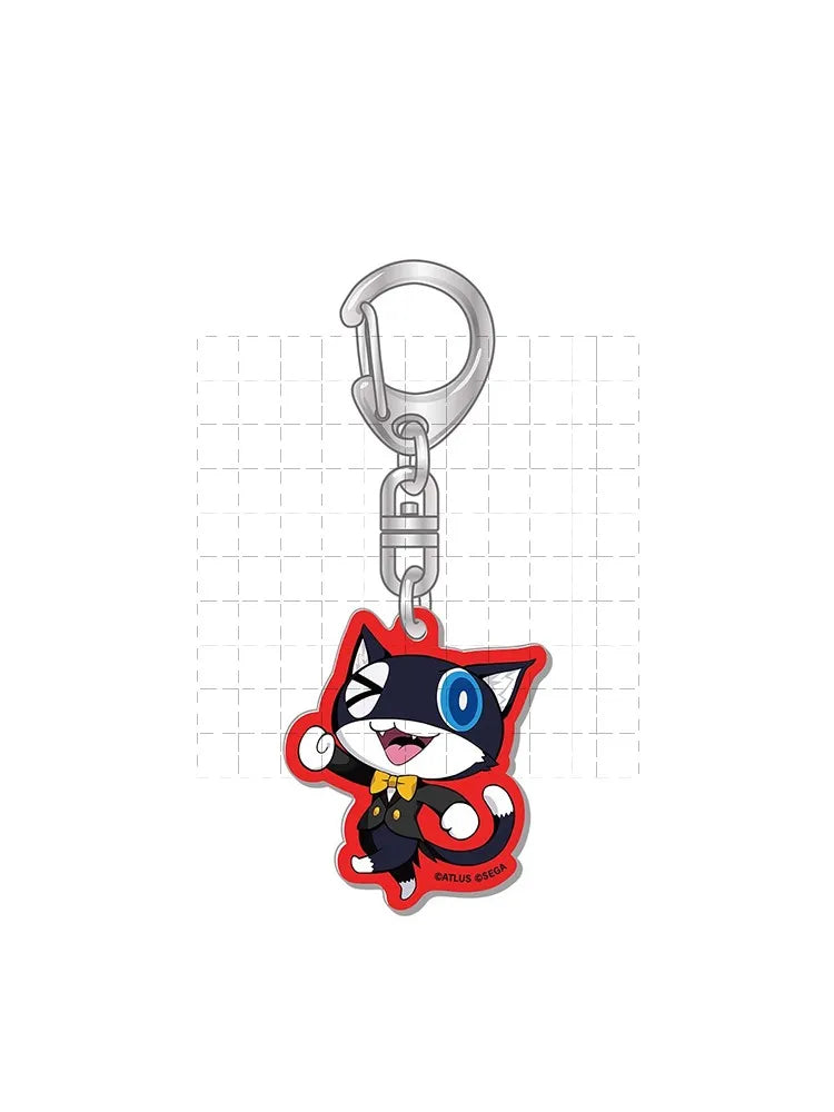 Game PERSONA 5 the Animation Acrylic Stand Figure Doll Anime P5 Morgana Okumura Haru Keychain Toy Keyring for Gift