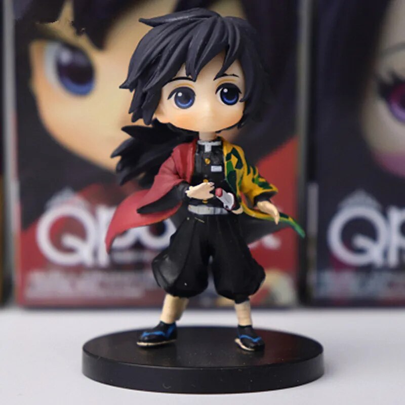 6pcs/set Demon Slayer Kimetsu no Yaiba anime Figure Tanjirou Nezuko Action figure Q ver. Giyuu Inosuke Zenitsu Figurine 5-7cm