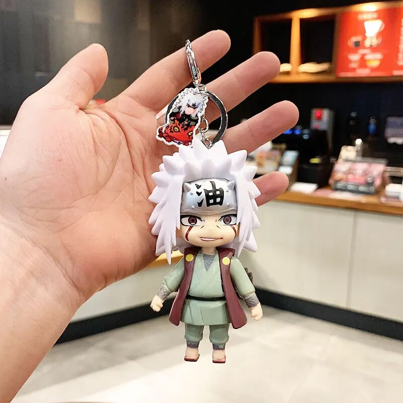 Anime Naruto Action Figures Model Keychains Accessories Cartoons Akatsuki Uchiha Itachi Cool Stuff Model Toys Keychain Pendant