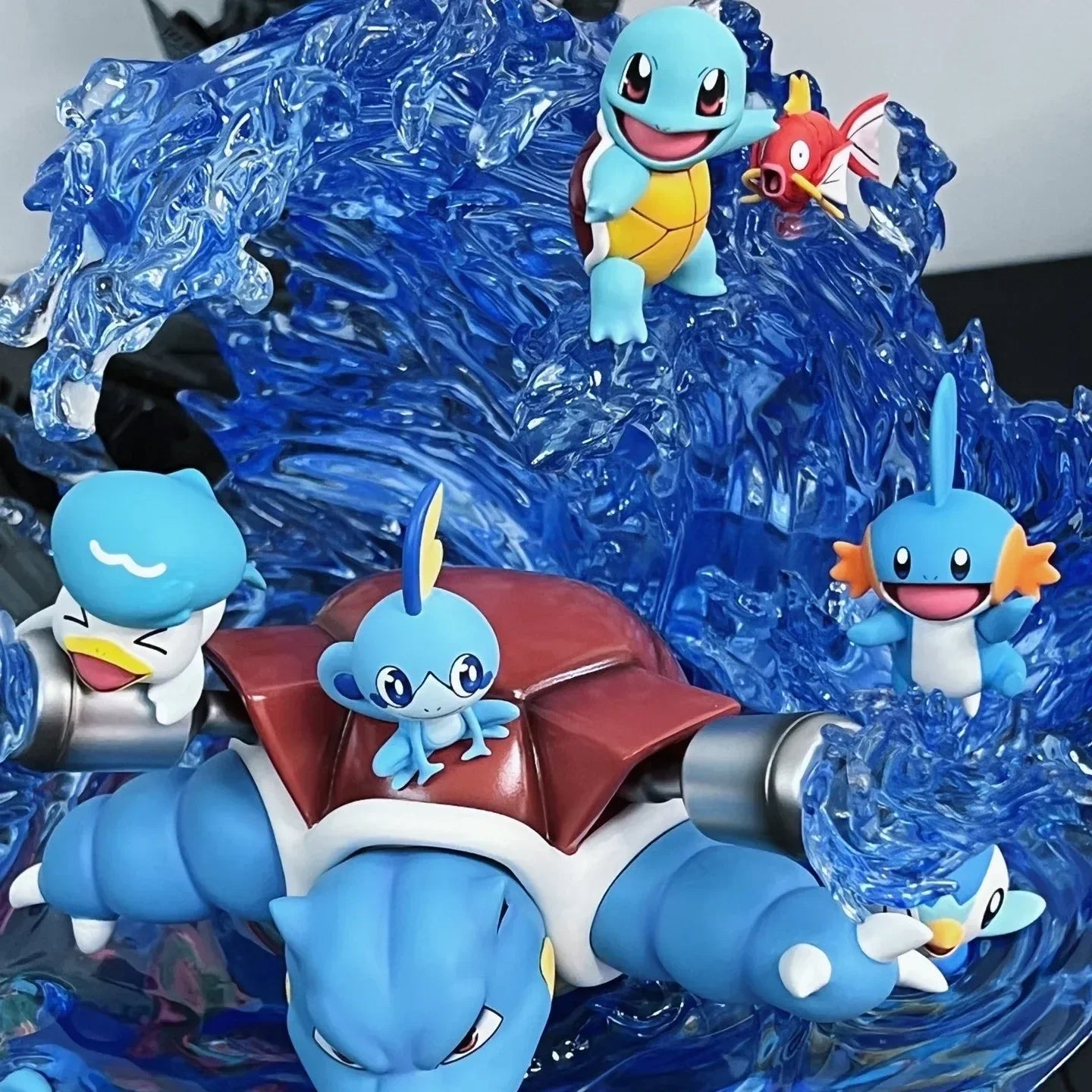 33cm Pokemon Egg Squirtle Blastoise PokéMon Water Type Family Bucket Gk Figure Animation Peripheral Model Toys Ornaments Gifts