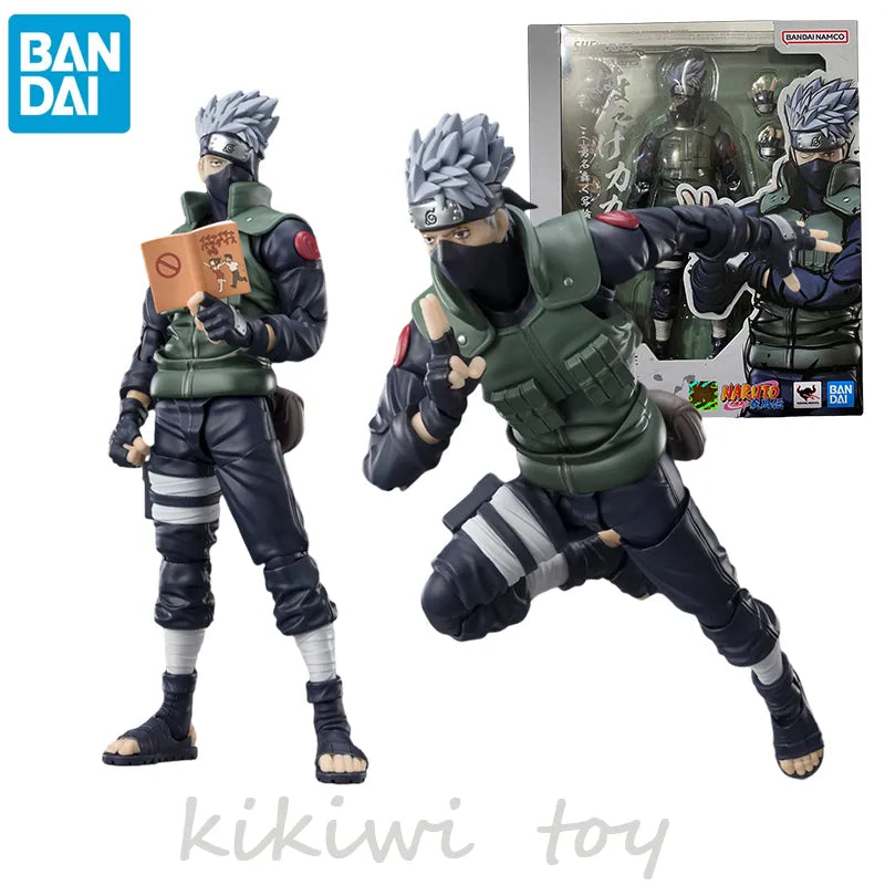 In Stock Original Bandai S.h.figuarts Naruto Anime Figure Hatake Kakashi Haruno Sakura Action Figure Statue Collection Model Toy