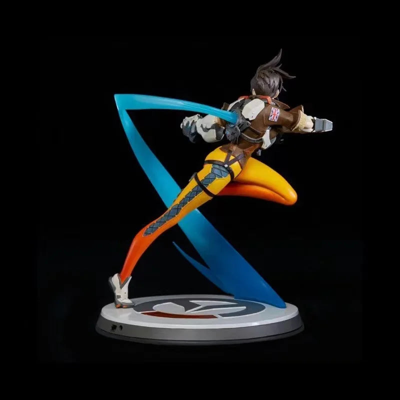 In Stock 100% Original Overwatch Anime Figure Tracer Statue Action Figures PVC Collectible Model Toys Ornaments Desktop