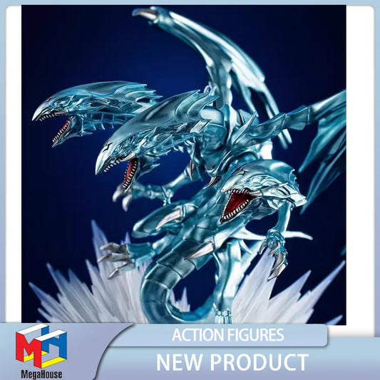 MegaHouse Yugioh Duel Monsters Blue Eyes Ultimate Dragon Anime Action Figures Collect Model in Stock