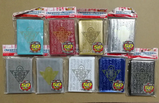 50pcs/set (1 pack) Yu-Gi-Oh! Cosplay Yugioh Millennium Puzzle Anime Board Games Card Sleeves Card Barrier Card Protector