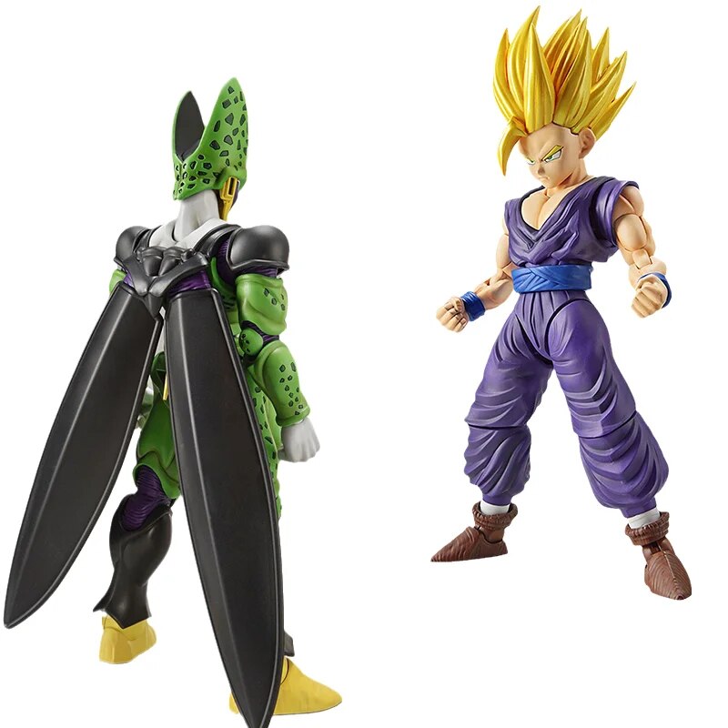 Bandai Original Dragon Ball Anime figura-rise Son Goku Vegeta Son Gohan Cell Freeza figuras de acción de juguete para niños regalo