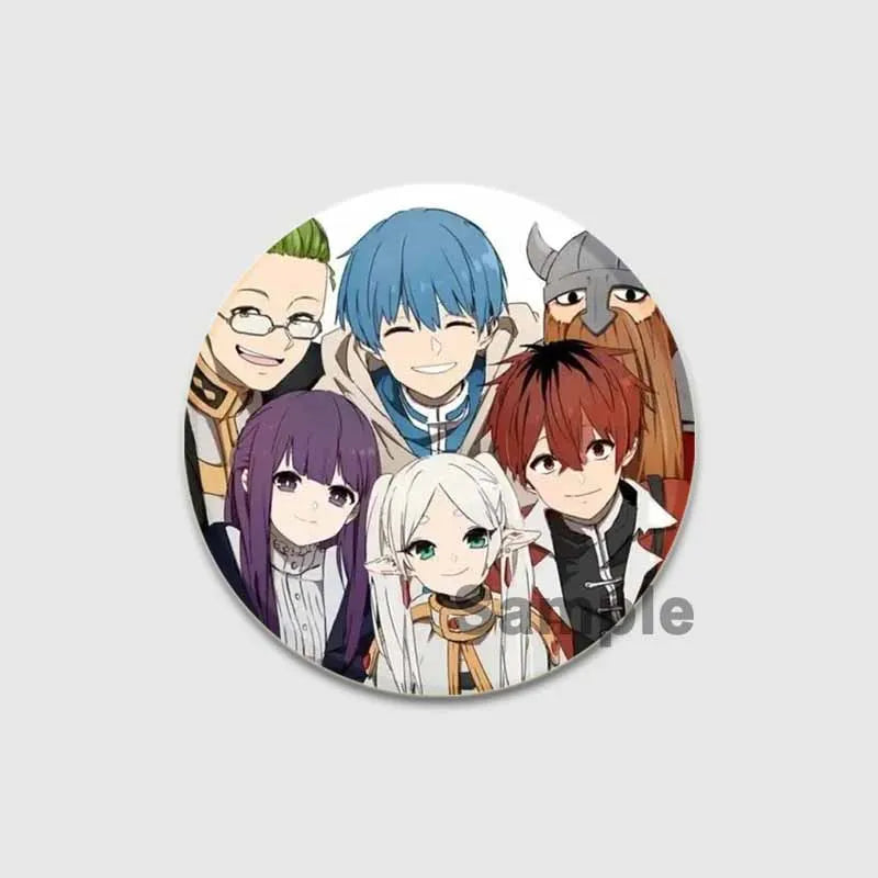 Anime Frieren Beyond Journey's End Button Pins Cartoon Badge Round DIY Creative Brooches for Backpack Jewelry Accessories Gifts