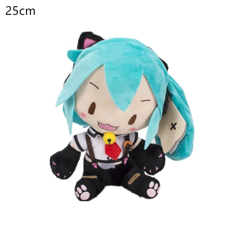 Anime SEGA Original Hatsune Miku Peluche Vocaloid De Pie Sosteniendo Cebolla Hatsune Y Espejo Sonido Campana 25-42 Cm Peluche Regalo