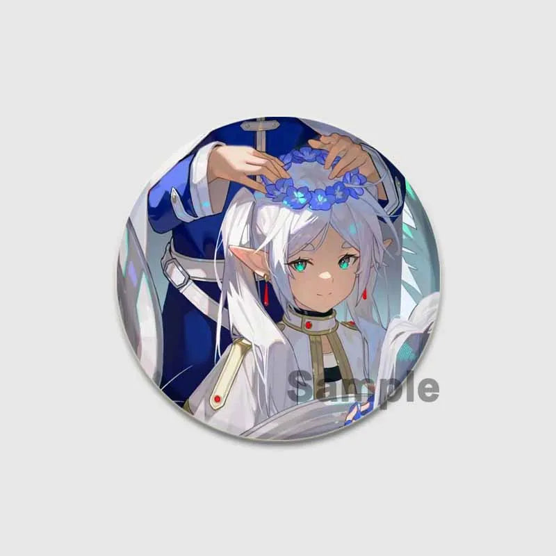 Anime Frieren Beyond Journey's End Button Pins Cartoon Badge Round DIY Creative Brooches for Backpack Jewelry Accessories Gifts