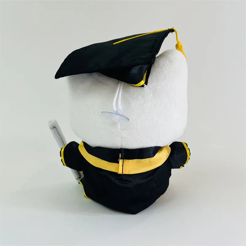 Nuevo Sanrio Anime temporada de graduación Hello Kitty juguete de felpa dibujos animados muñeco de peluche suave decoración de habitación juguetes para niños regalos