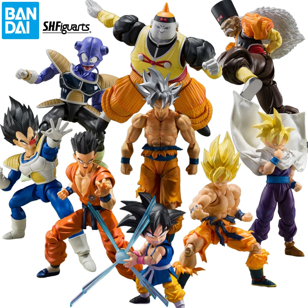 BANDAI Dragon Ball S H Figuarts SHF Broly Frieza Vegeta Legendary Goku Android 19 Beast Gohan Action Toy Figures Gift