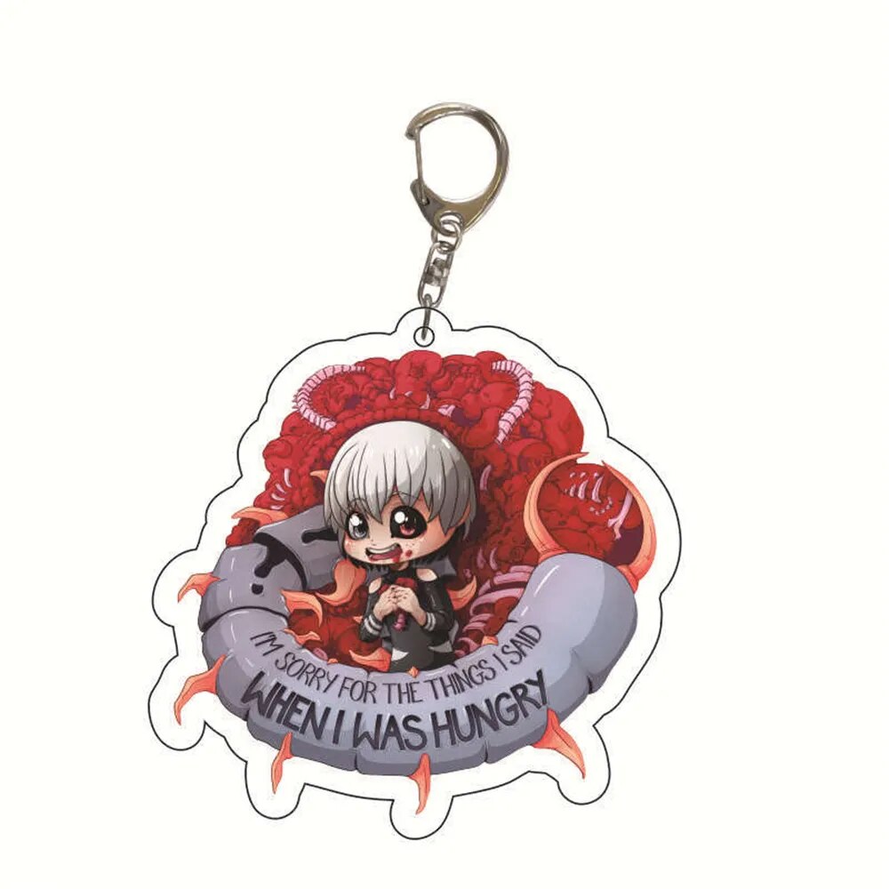 Llavero Anime Tokyo Ghoul Kaneki Ken, colgante de llavero acrílico para Cosplay, accesorio