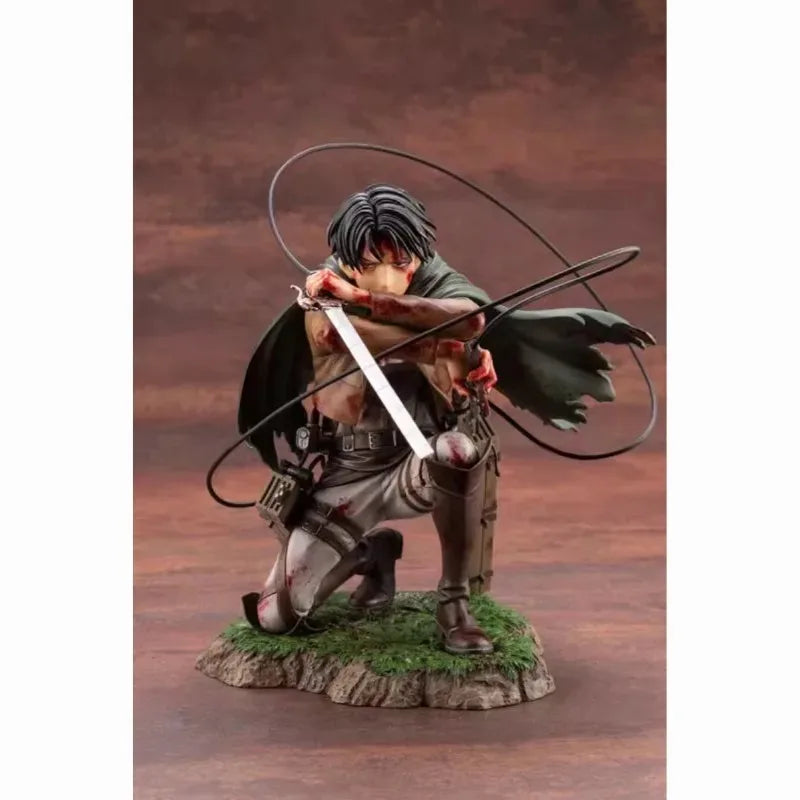 Genuine Goods in Stock Kotobukiya Levi Ackerman ARTFX J Attack on Titan Fortitude Anime Portrait Model Toy Collection Doll Gift