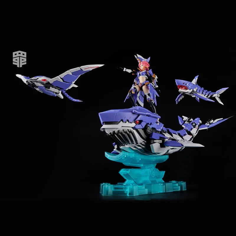 Ms.General Seven Deadly Sins Series Greed Guochuang Mecha Shark Assembly Model Action Toy Figures Christmas Gifts