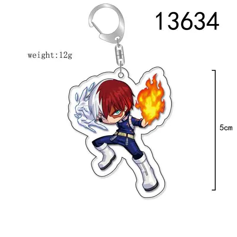 My Hero Academia Anime Figure Shouto Izuku Katsuki All Might Eijirou Ochako Tsuyu Denki Tomura 5cm Acrylic Keychain Pendant