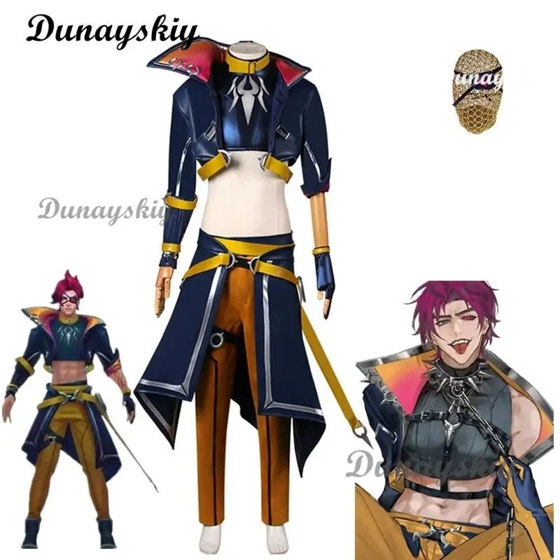 LOL Heartsteel Kayn Cosplay Costume Heat Resistant Synthetic LOL Cosplay Shieda Kayn Cosplay Heartsteel Shieda Kayn Costume